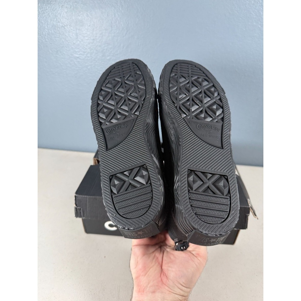 Converse Chuck Taylor All Star Black/Black Canvas High-Top Shoes Men's Size 7.5 - Picture 7 of 8